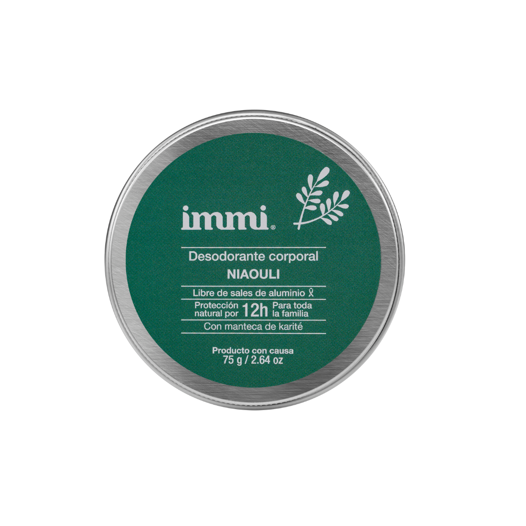 Desodorante corporal sin sales de aluminio