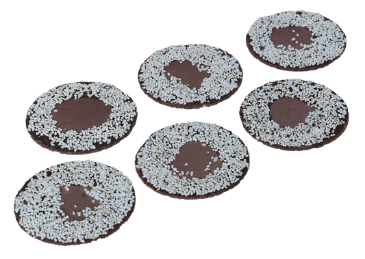 Choco obleas de amaranto sin azúcar