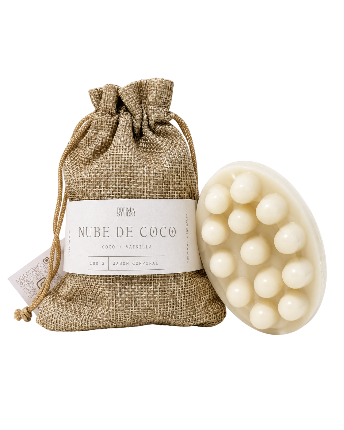 Jabón Masajeador Corporal Nube de Coco – El Regalo Ideal para un Momento de Autocuidado