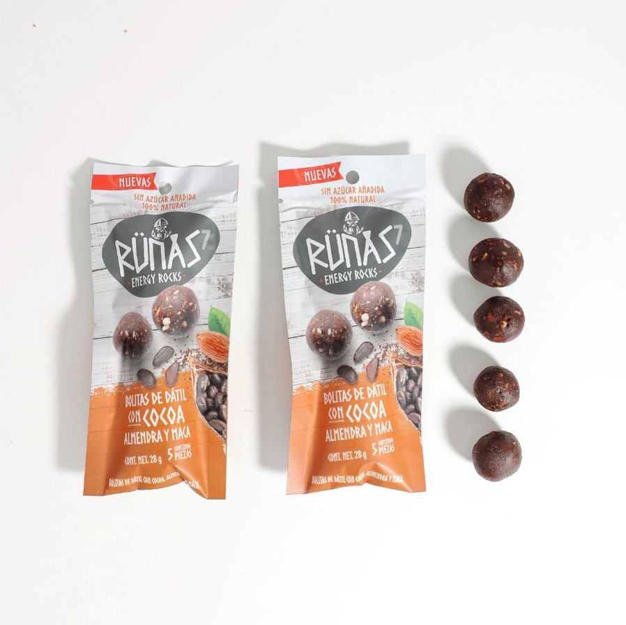 Runas - Energy Rocks - Cocoa, Almendra y Maca - 28 gr