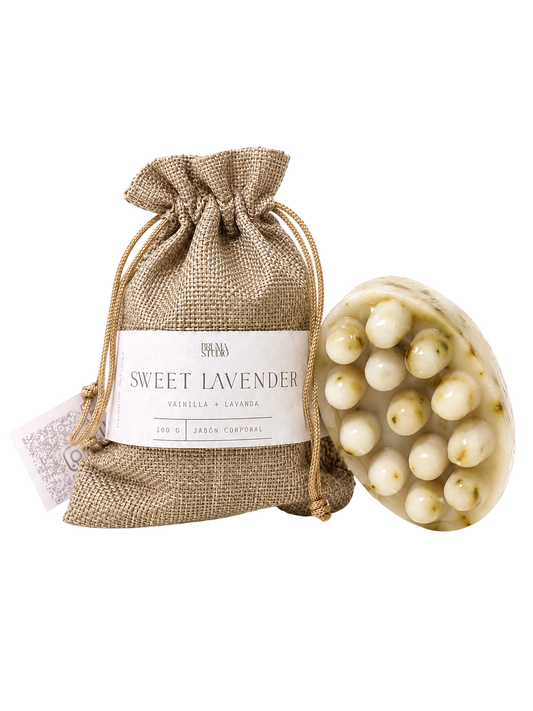 Jabón Masajeador Sweet Lavender – Regalo de Spa y Relajación
